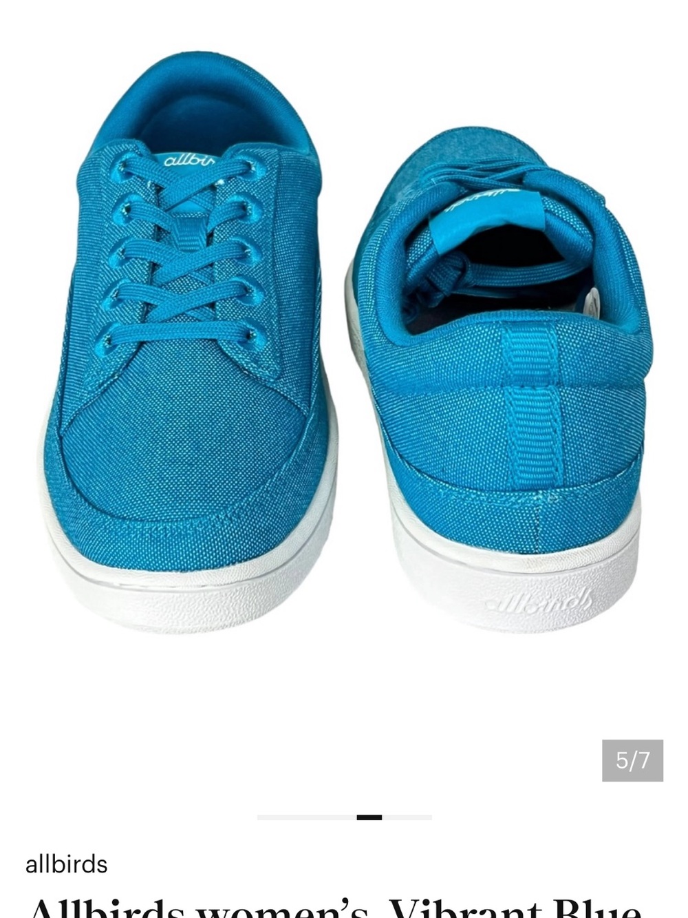 Allbirds women’s Vibrant Blue Sneakers - Picture 12 of 13